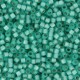 Miyuki Delica Perlen 11/0 - Silver lined mint green alabaster dyed DB-627